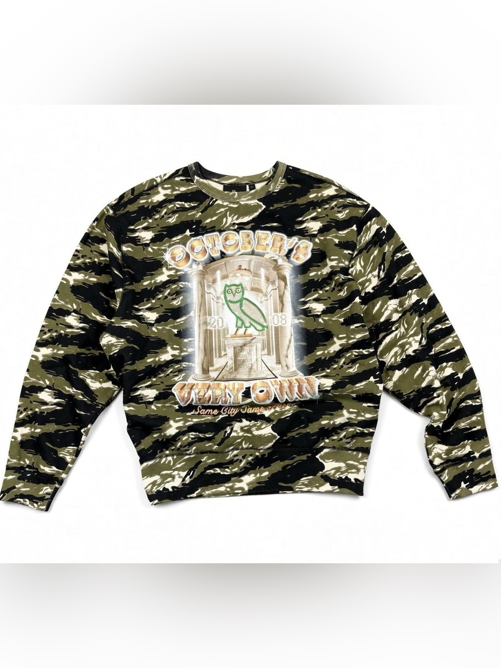 Camouflage Crewneck Sweater - Green/Black